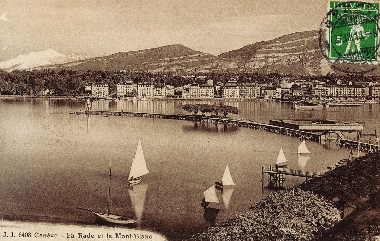 Genève - La Rade et le Mont-Blanc