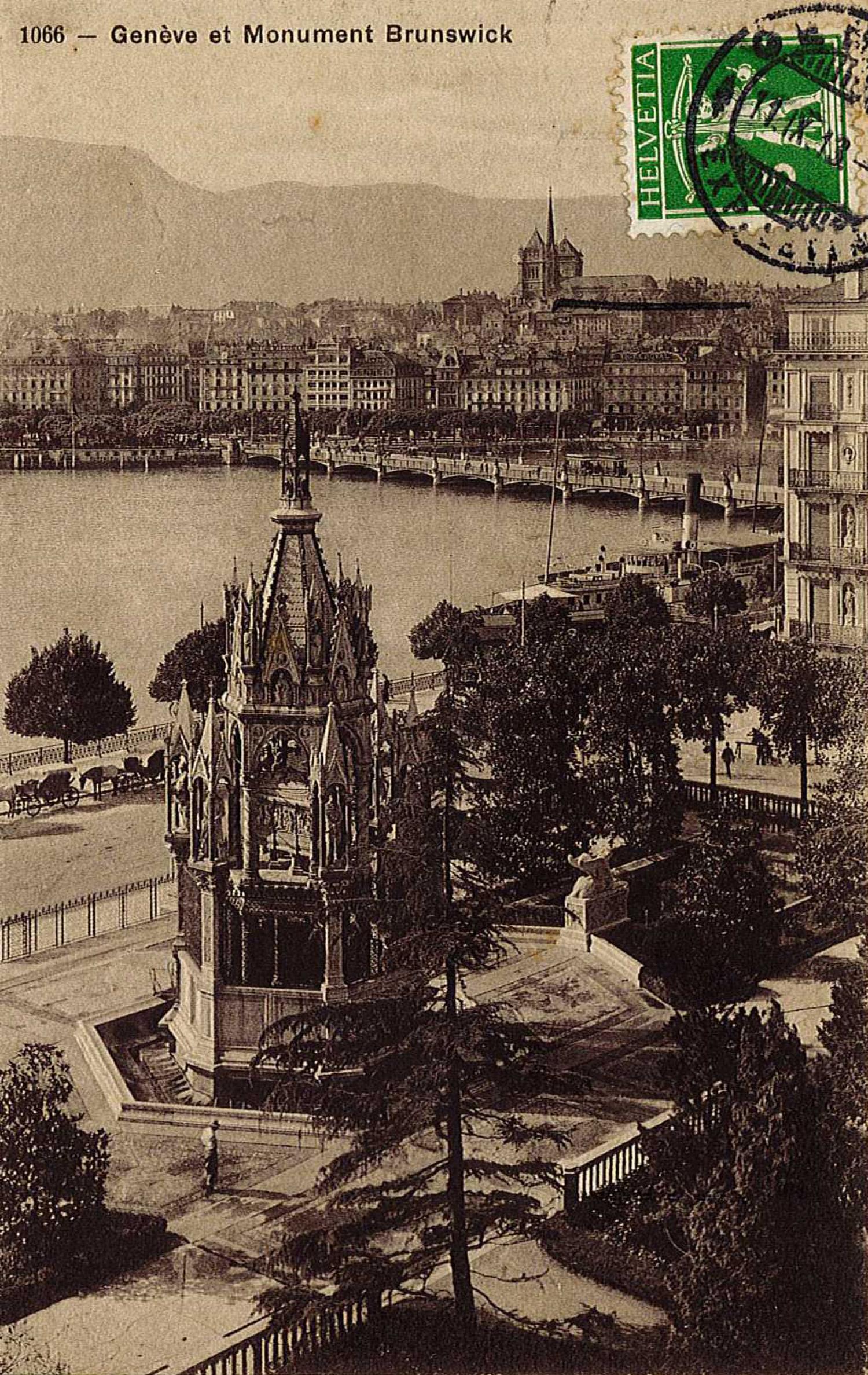 Genève et monument de Brunswick