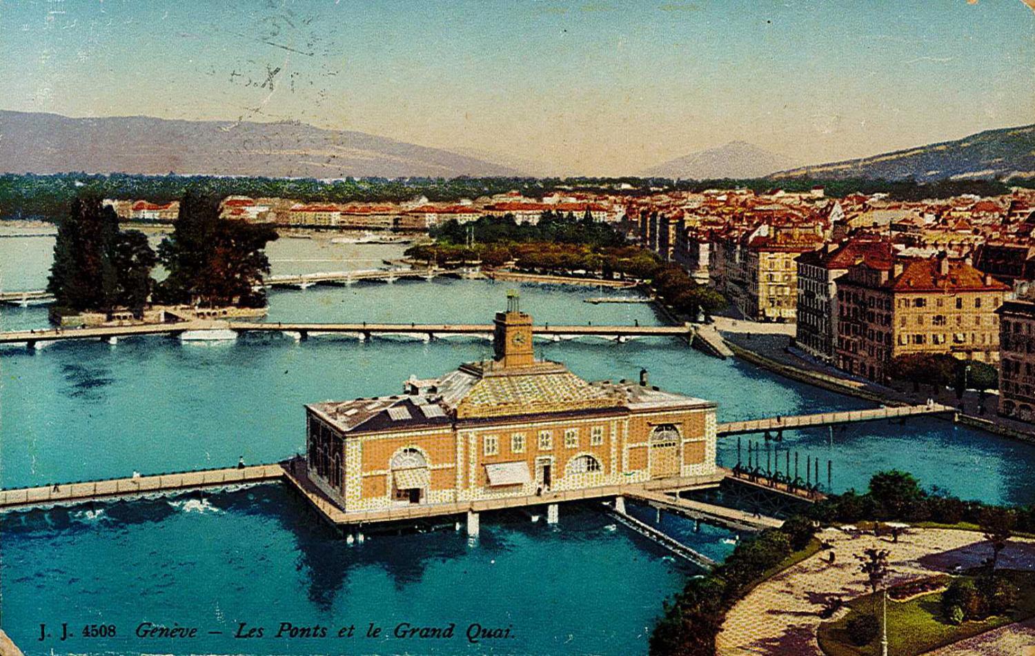 Genève - Les Ponts et le Grand Quai