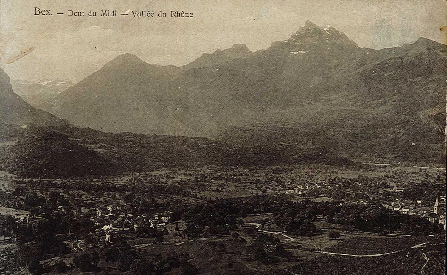 Bex - Dent du Midi - Vallée du Rhône.