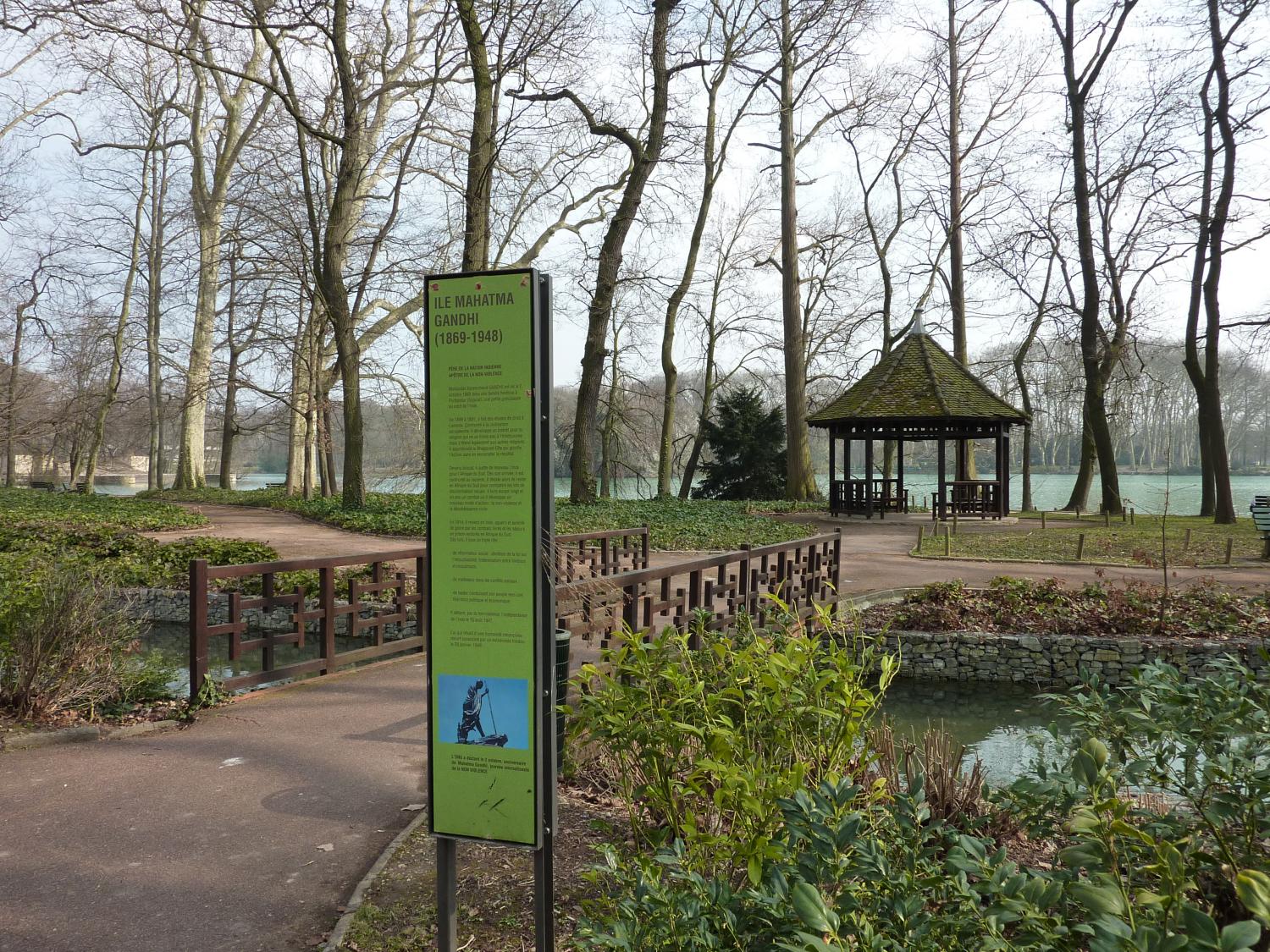 L'île Gandhi au Parc de la Tête-d'Or