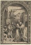 Saint Joachim embrassant Sainte Anne sous la porte d'or