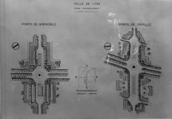 [Plan d'aménagement de la Ville de Lyon : la Porte de Grenoble et la Porte de Parilly]