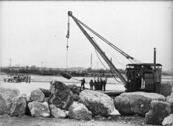 [Compagnie nationale du Rhône (C.N.R.) : construction du port Edouard-Herriot]