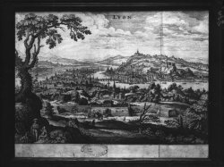 [Vue de Lyon, sur le type de la vue dite de Boisseau, prise des hauteurs de la colline Saint-Sébastien, actuelle colline de la Croix-Rousse]