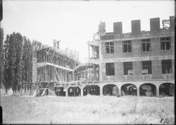 [Construction du Palais de la Foire de Lyon, quai Achille-Lignon]