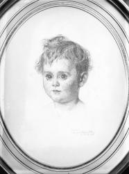 [Reproduction d'un portrait au crayon d'un jeune enfant]