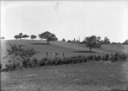 [Terrain de golf et joueurs à Oullins]