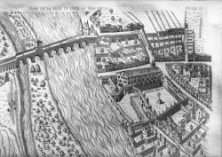 [Plan scénographique de la ville de Lyon au XVIe siècle (Pl. III)]