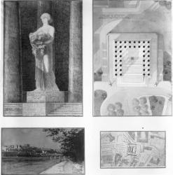 [Grands travaux de la Ville de Lyon. Projet de monument aux morts pour la Croix-Rousse : plan, vue générale et décoration]