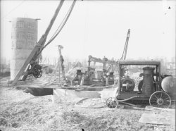 [Chantier de construction. Canal de Jonage (?)]