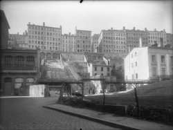 [Construction du tunnel de la Croix-Rousse, côté Est, au dessus la rue des Fantasques]