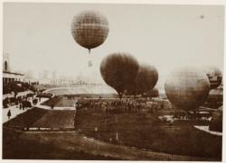 [Grand prix des ballons sphériques dans le nouveau stade municipal, en 1924]