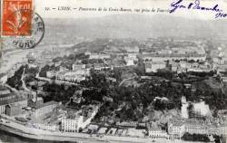 Lyon. - Panorama de la Croix Rousse ; vue prise de Fourvière
