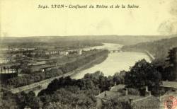 Lyon. - Confluent du Rhône et de la Saône