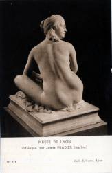 Musée de Lyon. - Odalisque, par James Pradier (marbre)