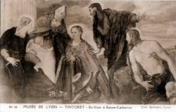 Musée de Lyon. - Tintoret. - Ex Voto à Sainte Catherine