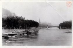 La Douce France Lyon (Rhône). - Vue de la Saône