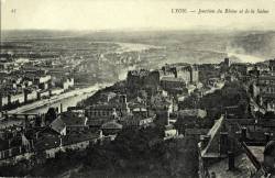 Lyon. - jonction du Rhône et de la Saône