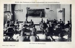 Ecole des Sciences et Arts Industriels La Martinière. - Une Classe de mathématique