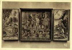 Chambre de Commerce de Lyon. - Musée historique des Tissus. - Palais du commerce. - Corporalier brodé en or nué, 1621