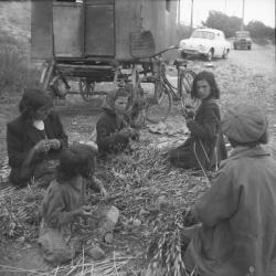 [Une Famille de vanniers au travail]