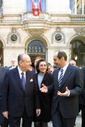 [Robert Kotcharian, président de la République d'Arménie, en visite officielle à Lyon]