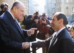 [Robert Kotcharian, président de la République d'Arménie, en visite officielle à Lyon]