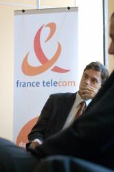 [Bernard Roche, directeur régional de France Telecom, lors du lancement du portail "Voila Lyon"]