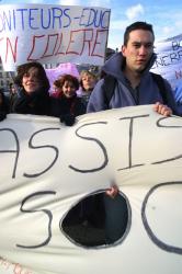 [Manifestation des étudiants du secteur social]