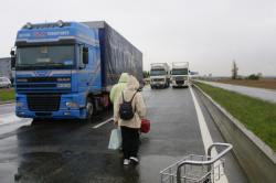 [Grève des négociants en bestiaux à l'aéroport Saint-Exupéry]