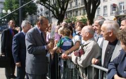 [Visite du président Jacques Chirac à Saint-Etienne]