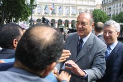 [Visite du président Jacques Chirac à Saint-Etienne]