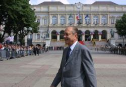 [Visite du président Jacques Chirac à Saint-Etienne]