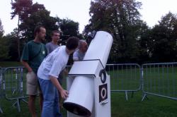 [Préparatifs de "La Nuit des étoiles" au parc de la Serisaie]