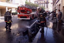 [Incendie dans un atelier de photogravure à Villeurbanne]