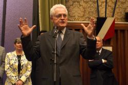 [Lionel Jospin à la mairie de Villeurbanne]