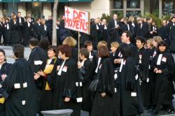 [Manifestation des avocats de la région Rhône-Alpes]