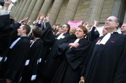 [Manifestation des avocats de la région Rhône-Alpes]