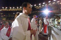 [Célébration du jubilé de l'an 2000 au Palais des sports de Gerland]