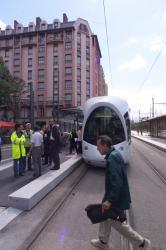 [Transports en commun lyonnais : test avant mise en service de la ligne T2 du tramway]