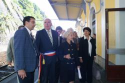 [Anne-Marie Comparini, présidente de la Région Rhône-Alpes, en gare de Vienne (Isère)]