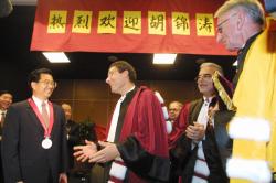 [Visite du vice-président chinois Hu Jintao à Lyon : réception à l'école centrale]