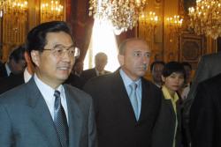 [Visite du vice-président chinois Hu Jintao à Lyon : réception à l'hôtel de ville]