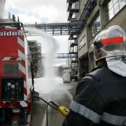 [Simulation d'accident chimique à l'usine Rhodia de Saint-Fons]