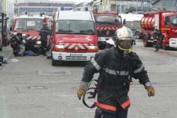 [Simulation d'accident chimique à l'usine Rhodia de Saint-Fons]