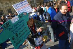 [Manifestation des électriciens et gaziers EDF-GDF]