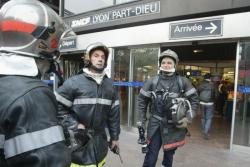 [Exercice d'évacuation de la gare de la Part-Dieu]