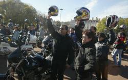 [Manifestation de la Fédération française des motards en colère]