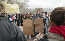 [Manifestation étudiante contre la loi Fillon]